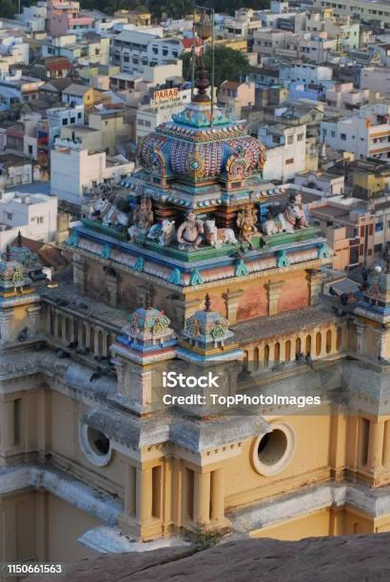 Image Trichy (Tiruchirappalli) - Rock Fort image beautiful image beautiful image beautiful image beautiful - Overview Of The Trichy City From Rockfort Temple Tamil Nadu Stock ...