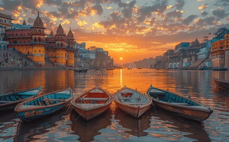 Image Varanasi - Ghats of the Ganges image beautiful image beautiful - Ganga Ghat Stock Illustrations – 101 Ganga Ghat Stock ...