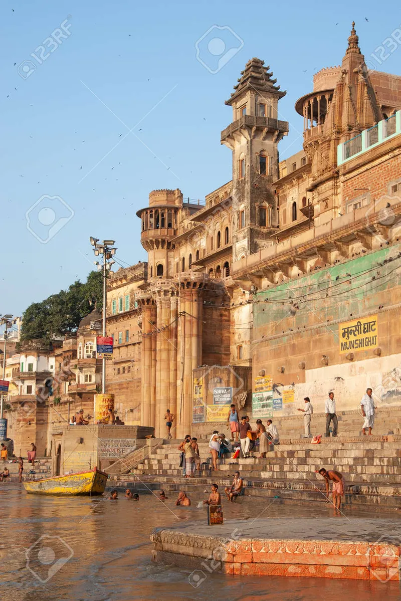 Image Varanasi - Ghats of the Ganges image beautiful image beautiful image beautiful image beautiful image beautiful image beautiful image beautiful - Varanasi, India - October 11, 2010: People Bathing In The Ganges ...