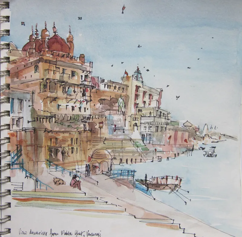 Image Varanasi - Ghats of the Ganges image beautiful image beautiful image beautiful image beautiful image beautiful image beautiful image beautiful - ganges | Sketch Away: Travels with my sketchbook