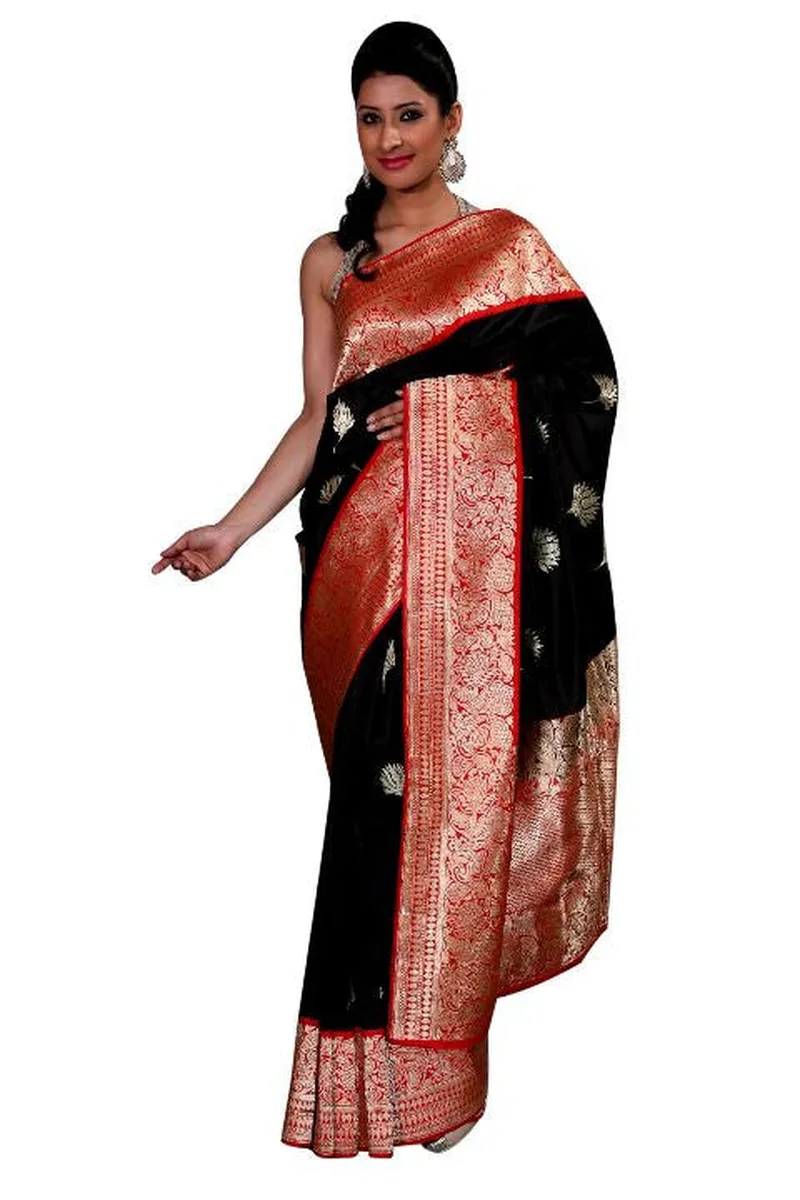 Image Varanasi - The Holy City image beautiful image beautiful image beautiful image beautiful image beautiful image beautiful image beautiful - Red and Black Banarasi Silk Saree – Keep Attempting :)